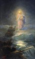 Jesus Christ on Sea Po vodam 1888 Romantic Ivan Aivazovsky Russian